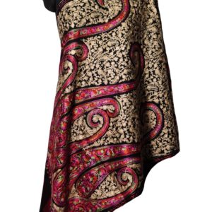 Floral and Paisley Embroidery Stole