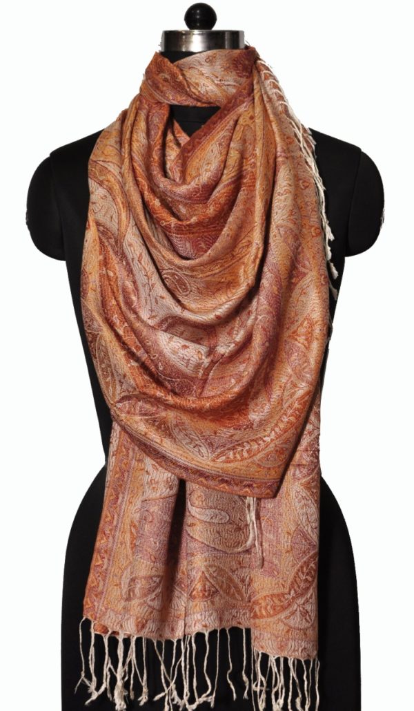 Modal Paisley design Jacquard Stole